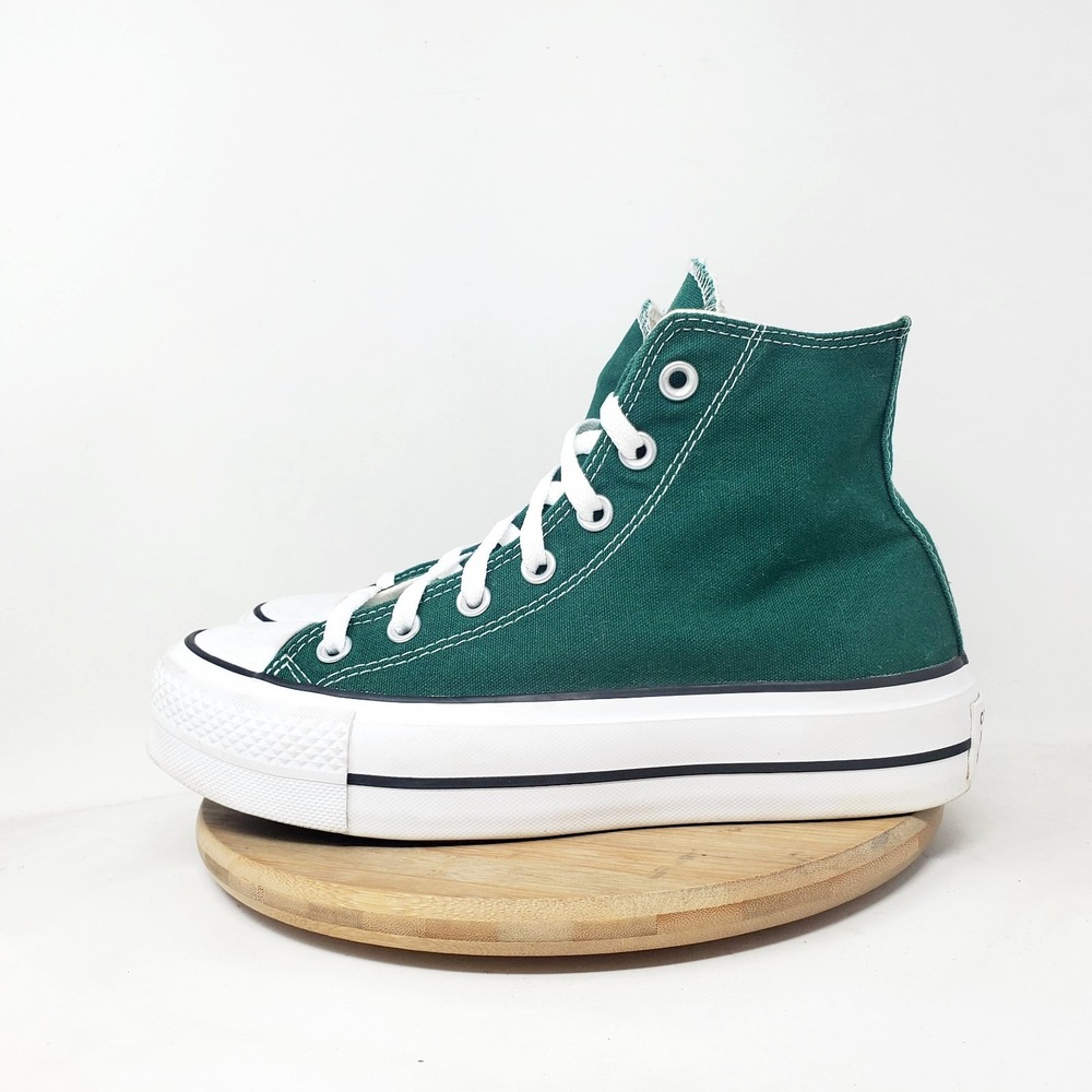 Converse Chuck Taylor All Star Lift Shoes Womens 7 Green Platform Sneaker